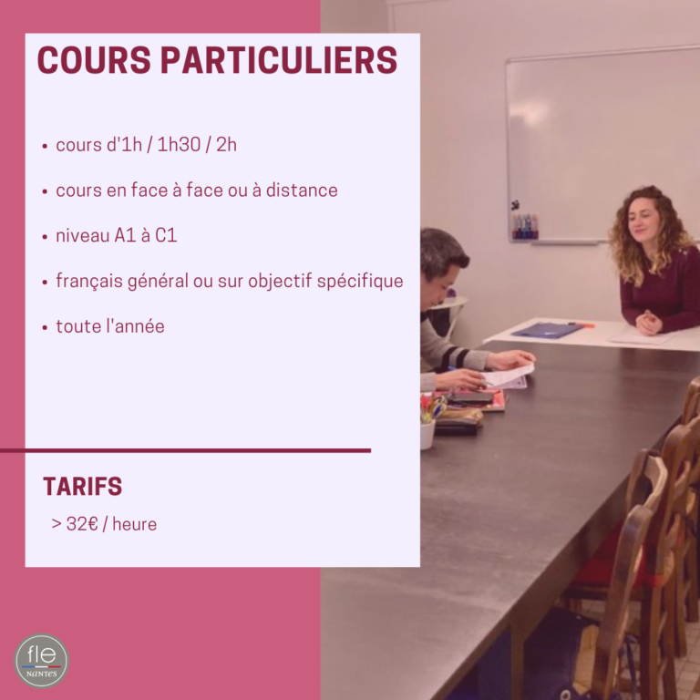 Cours Particuliers De Français Pour Les étrangers Fle Nantes 2844