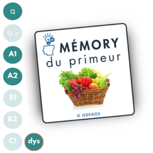 Mémory du primeur - fruits & légumes